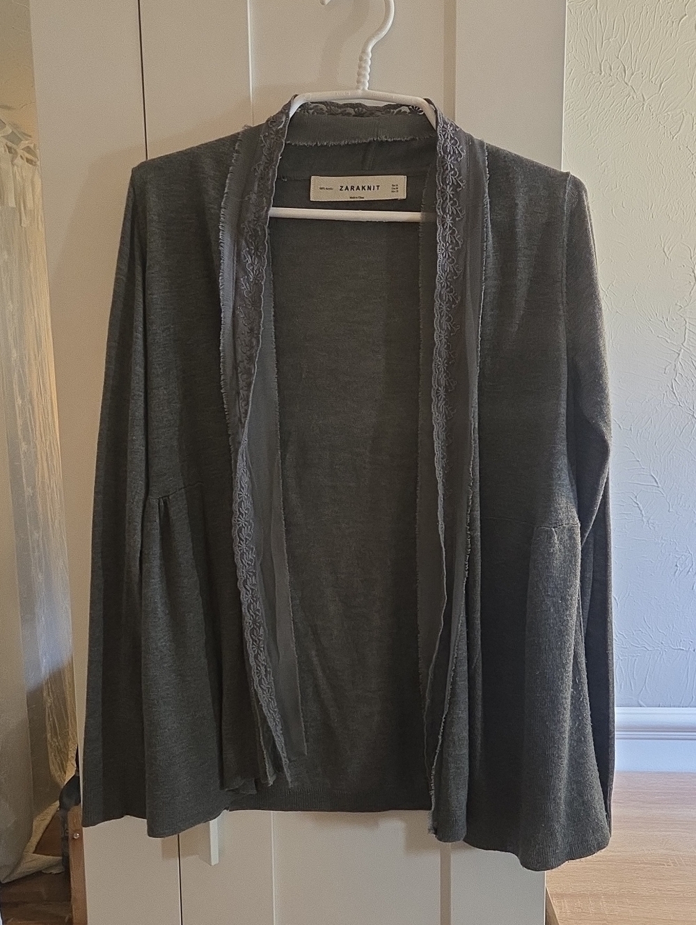 Grey Zara lace cardigan